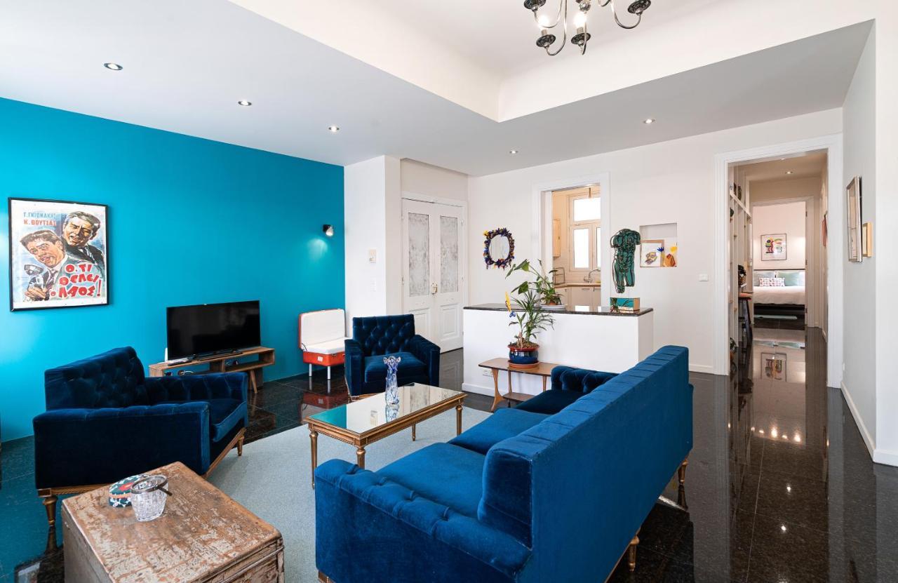 אתונה Spacious & Artistic Retro 2Bd Apt With Sauna מראה חיצוני תמונה